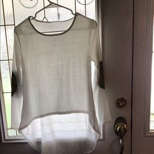 Hi Lo shirt  XL Elbow patches.